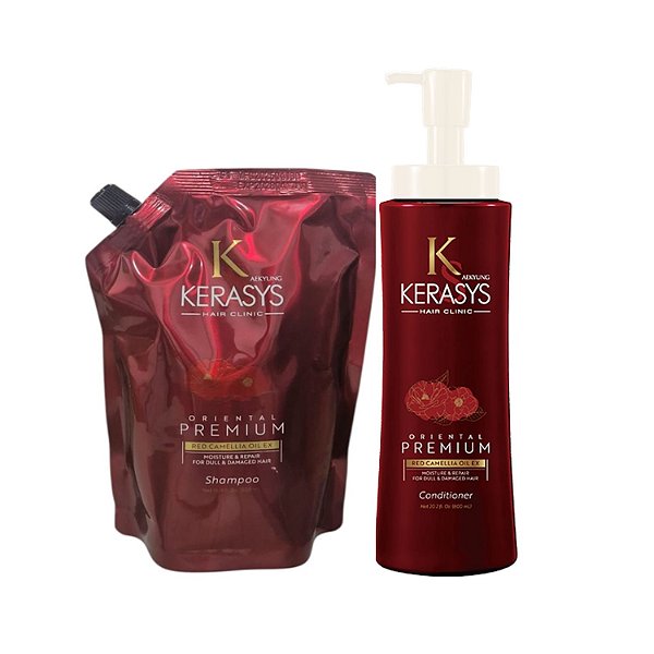 Kerasys Oriental Premium (Shampoo Refil 500ml + Condicionador 600ml)