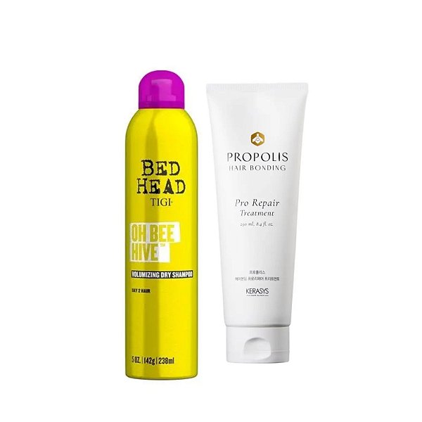 Kerasys & Bed Head Kit (Shampoo Oh Bee 238ml + Máscara Própolis Repair 250ml)