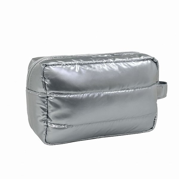 Fino Necessaire Metalizada Prata