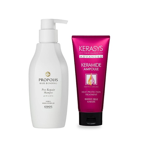 Kerasys Kit (Sh Própolis Repair 450ml + Másc. Keramide Heat Protection 200ml)