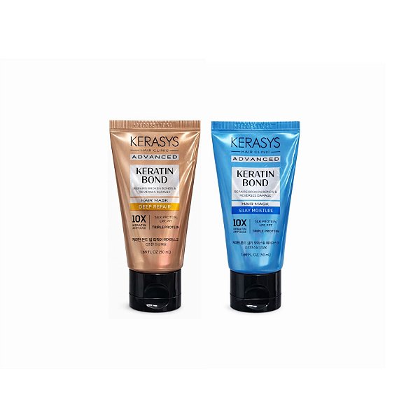 Kerasys Keratin Bond Mini Kit ( Trat. Deep Repair + Trat. Silk Moisture) 50ml