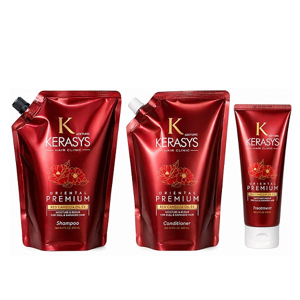 Kerasys Trio Oriental Premium Red Camellia Oil EX