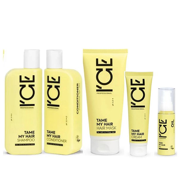 Ice Professional Tame My Hair (Sh+Cond. 250ml+Másc 200ml +Leavein 100ml +Óleo 50ml)