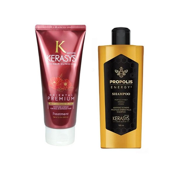 Kerasys Propolis Shine Sh180ml + Oriental Premium Mask200ml