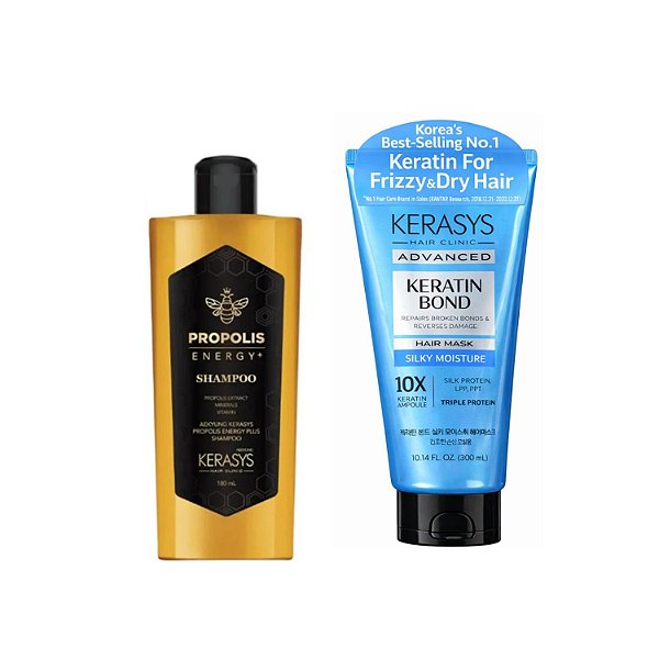 Kerasys  Propolis Shine Sh.180ml+Keratin Bond Moisture300ml