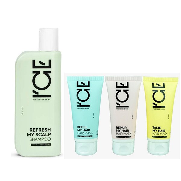 Ice Professional Sh Vegano 250ml + 3 Máscaras Cronograma50ml