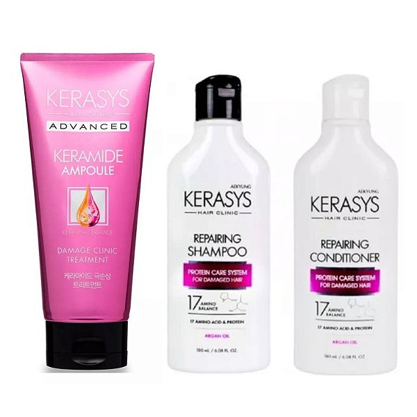 Kerasys Máscara Advanced 200ml + Duo Repairing 180ml