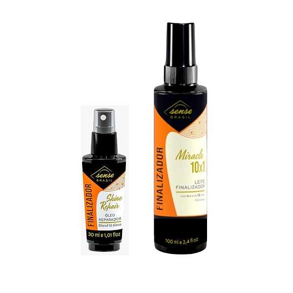 Sense Shine Óleo Finalizador 30ml + Miracle Leite Finalizador 100ml
