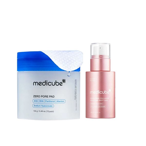 Medicube Pads de Skincare 70 un + Colágeno e Exossomas30ml