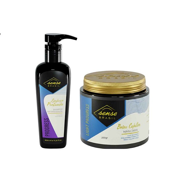 Sense Kit Botox Capilar 250ml + Shampoo Antiresíduo 500ml