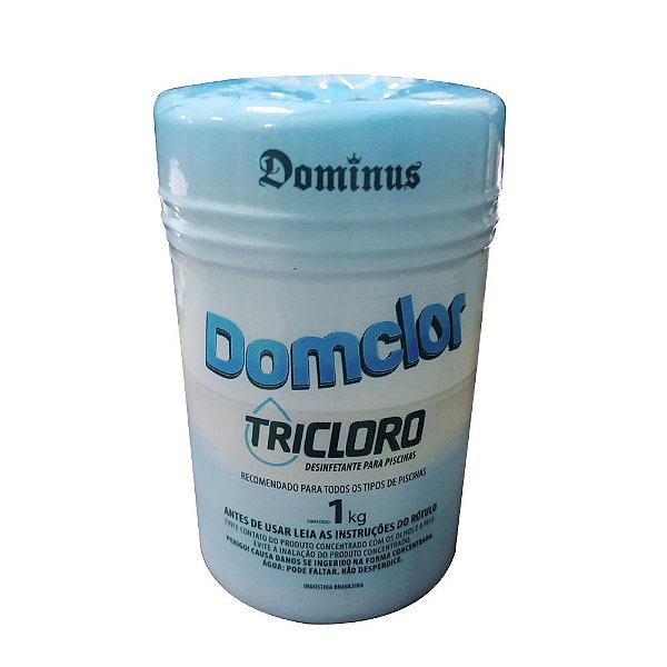 Tricloro Pastilha Domclor 200g c/ 90% de Cloro Ativo Tubete c/ 5 Pastilhas