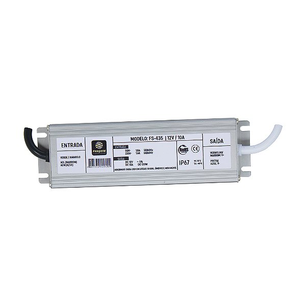 Fonte Blindada Fasgold FS-435 12V 10A