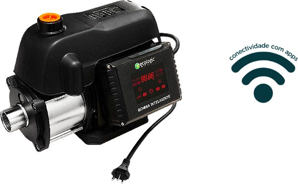 Bomba Pressurizadora Ecologic ECO SMART 1500 220V Inversora de Frequência c/ Wi-Fi