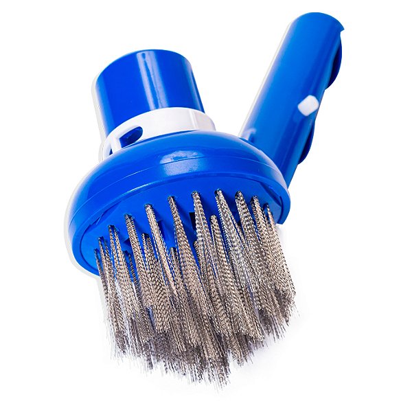 Escova Aspiradora p/ Piscina Brustec Cerdas Inox
