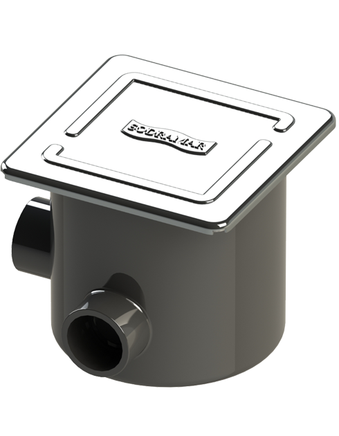 Caixa de Passagem Redonda Tampa Inox - Sodramar