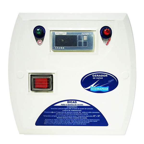 Comando Digital Sauna - Universal/Steam Inox - Sodramar