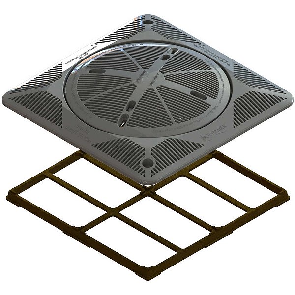 Grade de Fundo Sodramar - 30x30 - C/ Tampa FSB - Anti turbilhão