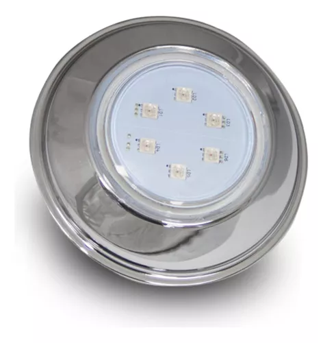 Hiper Led Brustec 9W RGB em INOX 316 L c/20 m de cabo