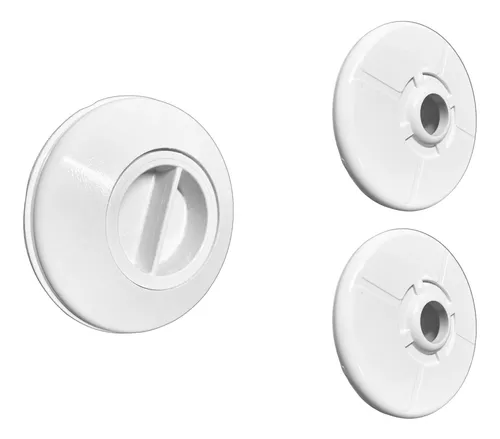 Kit de Dispositivos Brustec: 2 Retorno, 2 Nível e 1 Aspiração em ABS p/ Piscinas de Alvenaria/Fibra