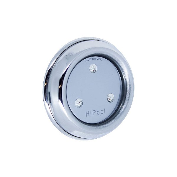 LED Hipool - 9W - 3 LEDS - INOX - Branco Morno - 72mm