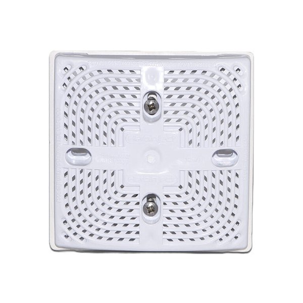 Tampa Dreno de Fundo Herbinject  em ABS -15x15 c/ caxilho - BRANCO