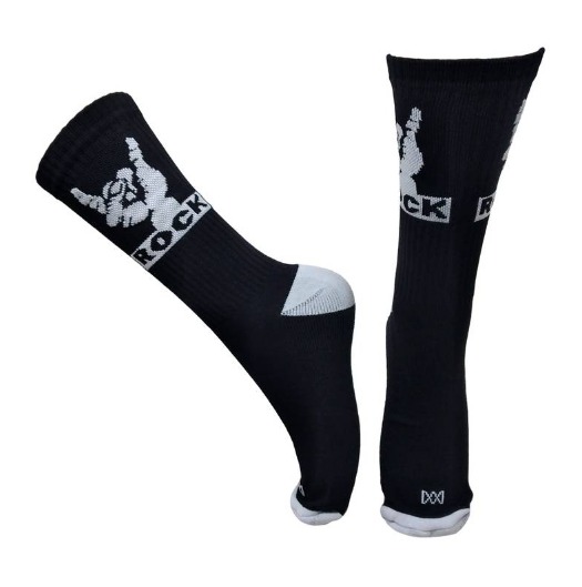 Meia Cano Médio Divertida Rock - Poliamida