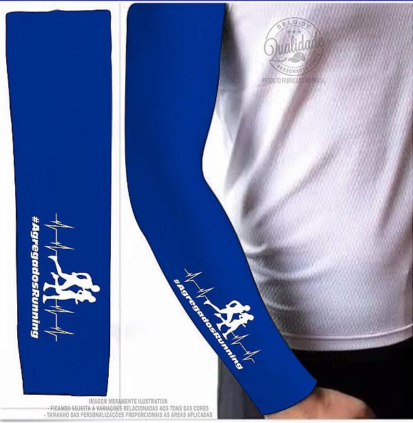 Manguito Personalizada " Agregados Running " AZUL