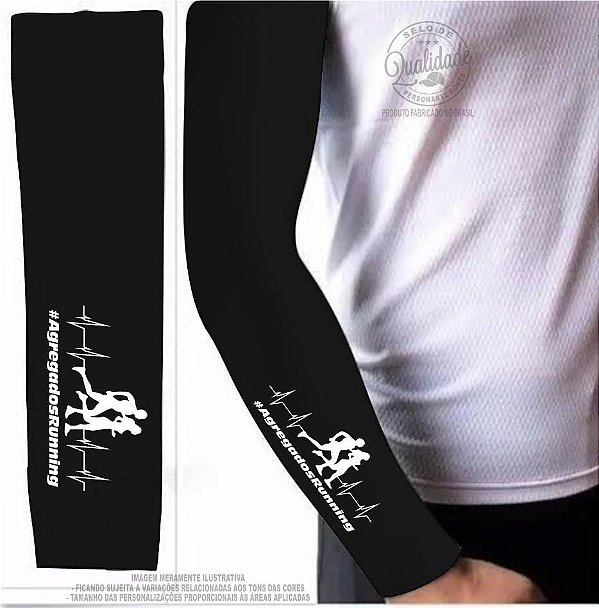 Manguito Personalizada " Agregados Running " PRETO
