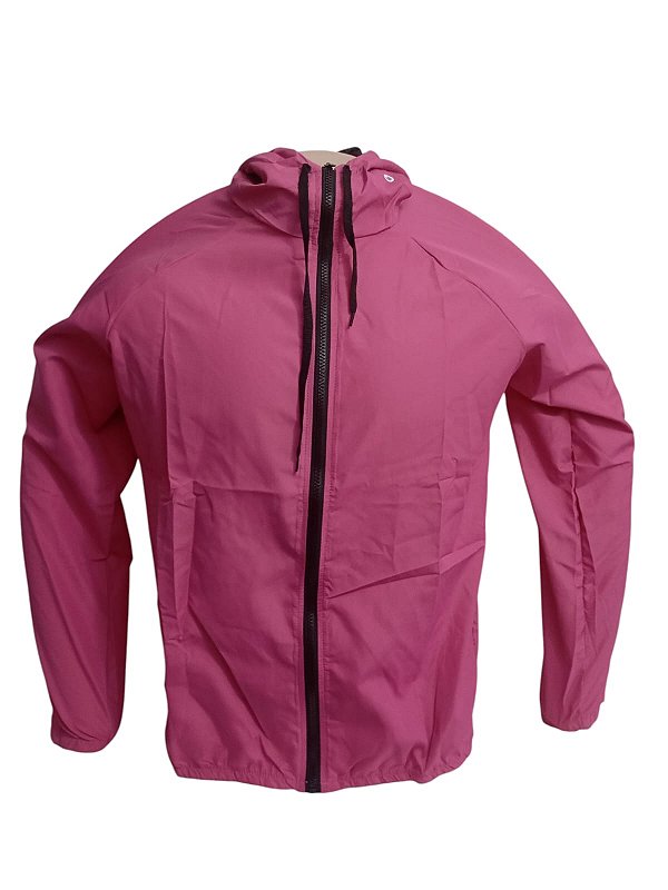 Corta Vento Lisa com Capuz ROSA