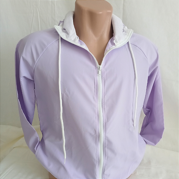 Corta Vento Lisa com Capuz LILÁS
