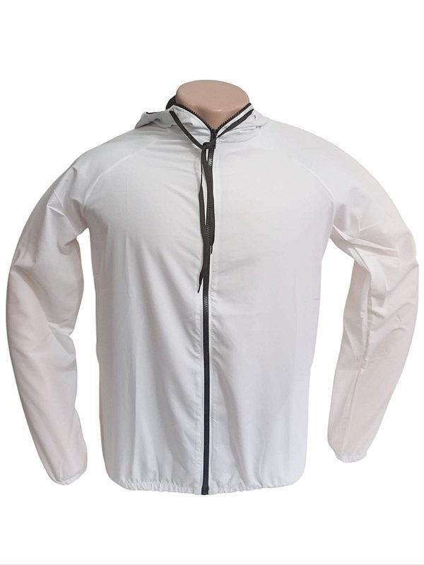 Corta Vento Lisa com Capuz BRANCO