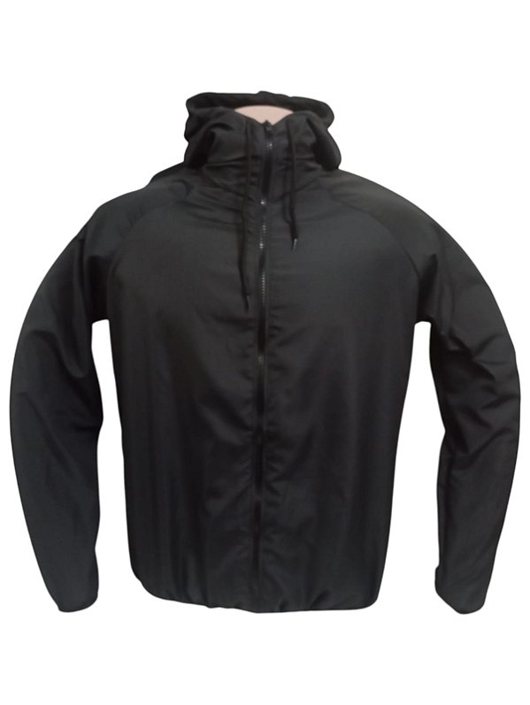 Corta Vento Lisa com Capuz PRETO