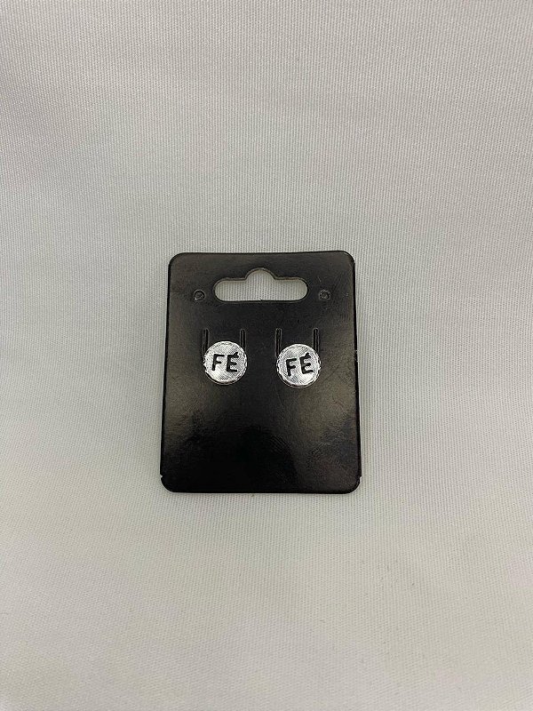 Brinco Fé Banhado Prata