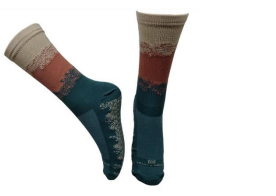 Meia Respingo Marrom em Poliamida