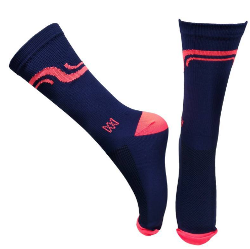 Meia Cano Médio Divertida em Poliamida Sinuosa - Marinho