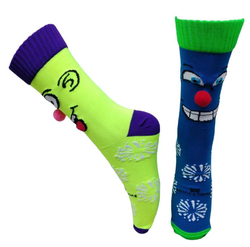 Meia Cano Alto Divertida Smiles em Poliamida