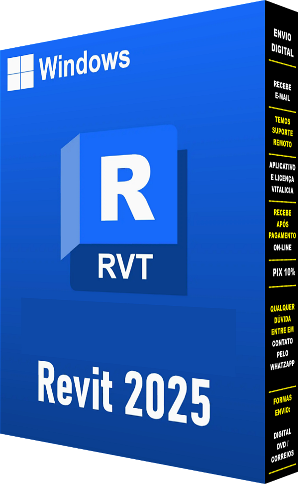 Instalação Software Remota Rápida / Revit 2024 / 2025 / 2026 - Português - Consulte Consultor Online