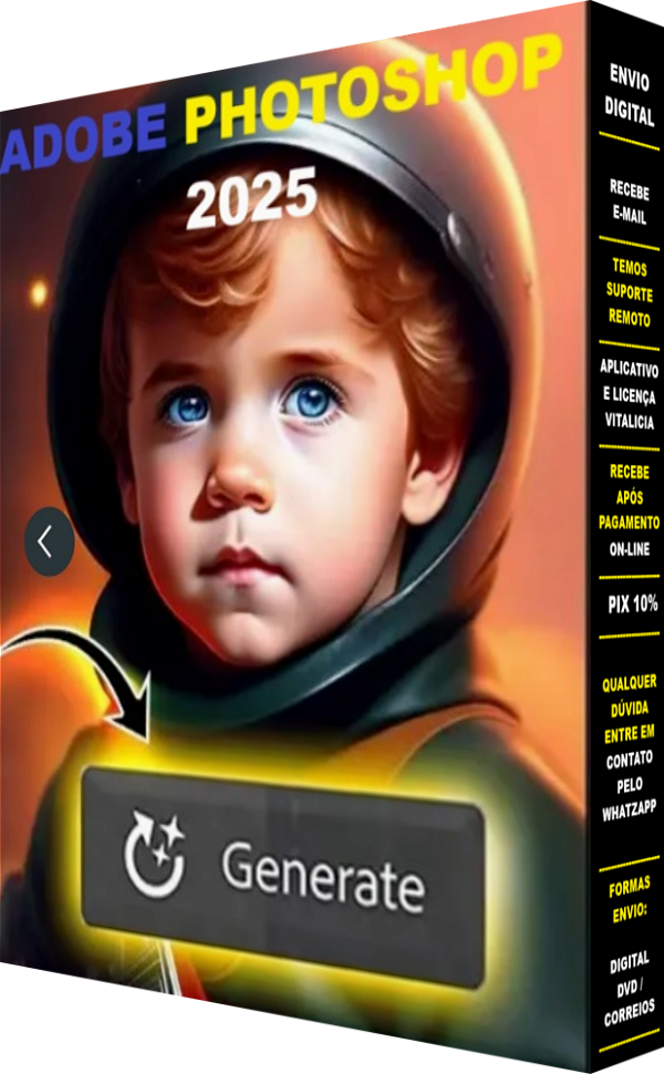 Adobe Photoshop 2025 / Português / Midia On-line / DVD