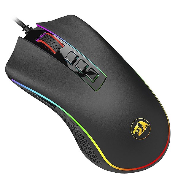 Mouse Gamer Redragon M711RGB Cobra USB / RGB - Preto