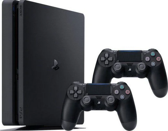 Sony Playstation 4 Slim 500gb + 2 Controles Sony Sem-Fio + 2 Jogos Fisicos de Brindes