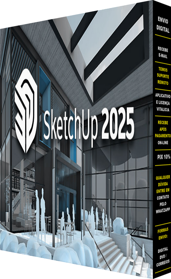 Instalação Software On-line / SketchUp Pro / 2025 / v25.0.634 (x64) / Pc e Notebook - Consulte Técnico On-line