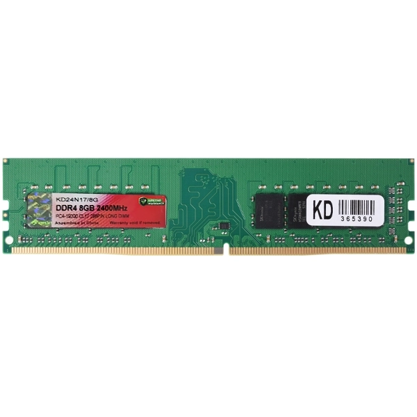 Memória RAM para PC 8GB Keepdata KD24N17 8G DDR4 de 2400MHz - Verde