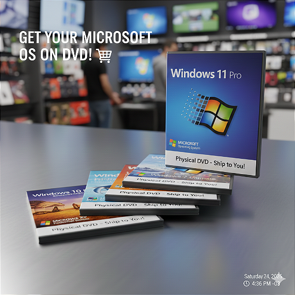 Windows 11 Pro 5 DVDs para Formatação OEM