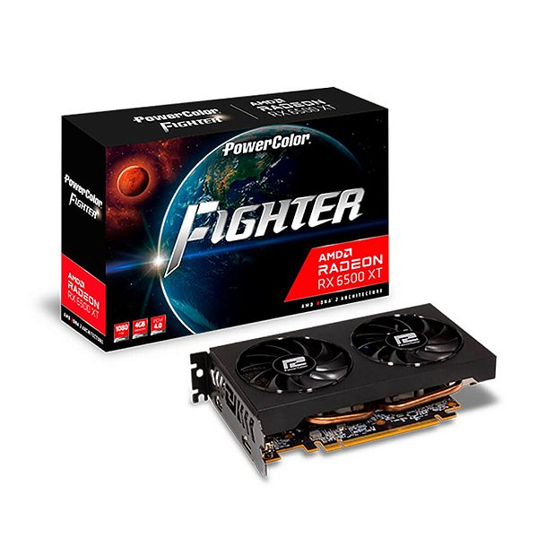 GPU AMD RX6500xt 4gb GDDR6 Power Color 1a1-g00367100g