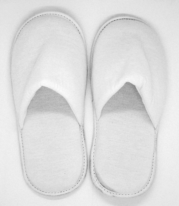 Pantufa Branca em Algodão com Faixa de Poliéster para Sublimação Adulto (PS) - 01 Unidade