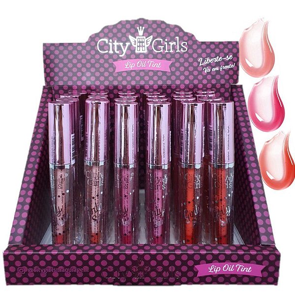 City Girls - Lip Oil Tint Girl Style CG228 - Display C/ 24 Unid
