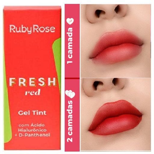 Ruby Rose - Gel Tint Fresh Red  HB554