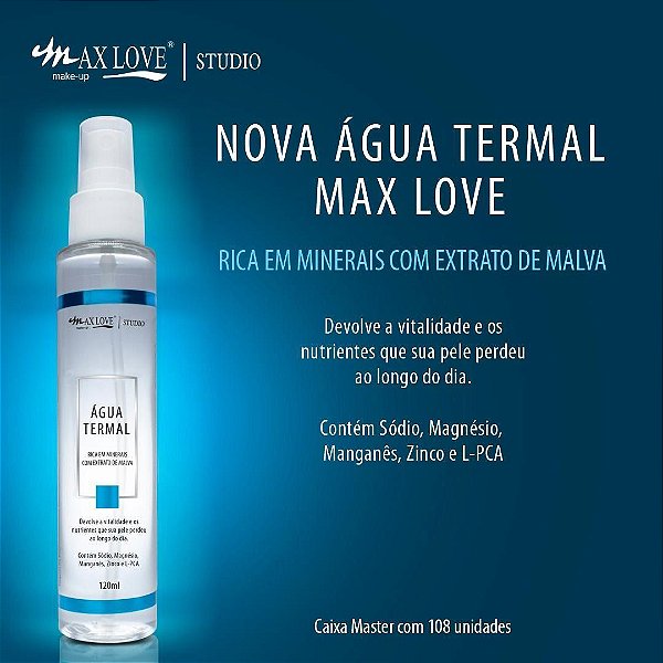Max Love - Nova Agua Termal - 120ml