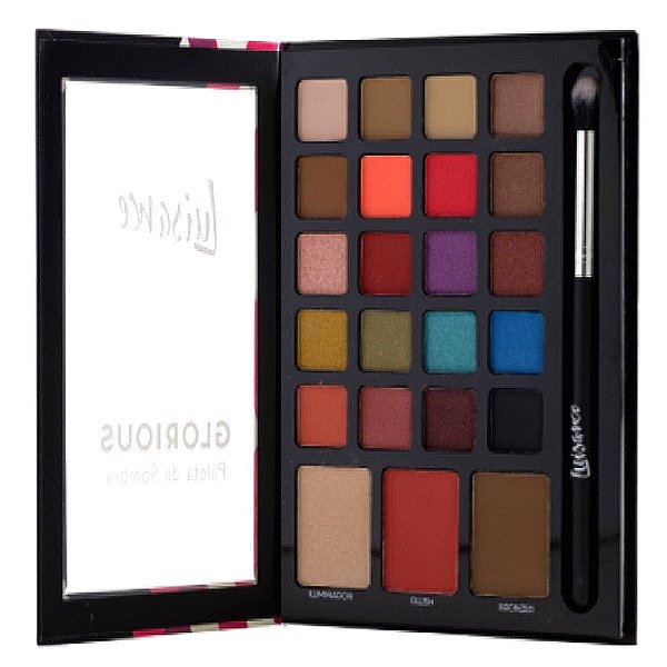 Luisance - Paleta de Maquiagem Glorious Sombras, Iluminador, Blush e Pó  L991 B