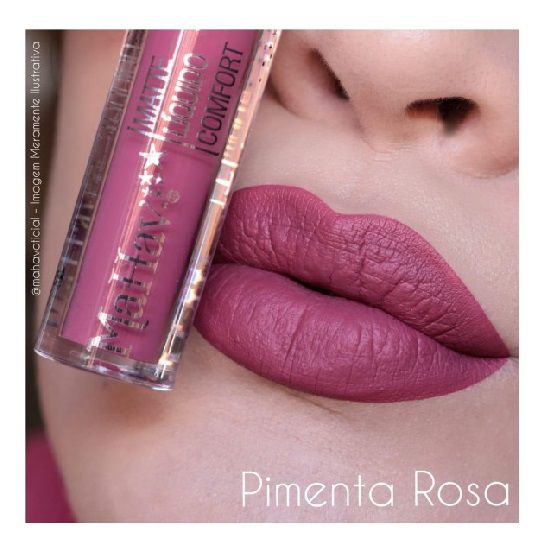 Mahav - Batom  Confort No Transfer -  Pimenta Rosa